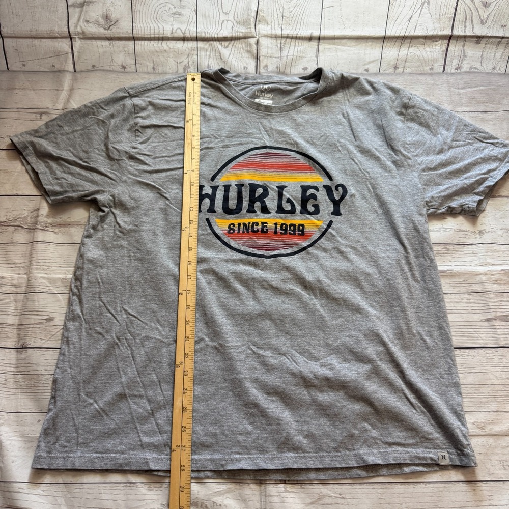 Hurley T-Shirt Short Sleeve Graphic Print Gray Men's Size XL - Picture 3 of 8